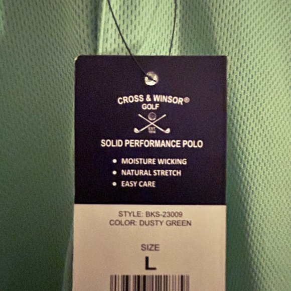 Cross & Winsor Men's Golf Shirt - Size L - Picture 5 of 5